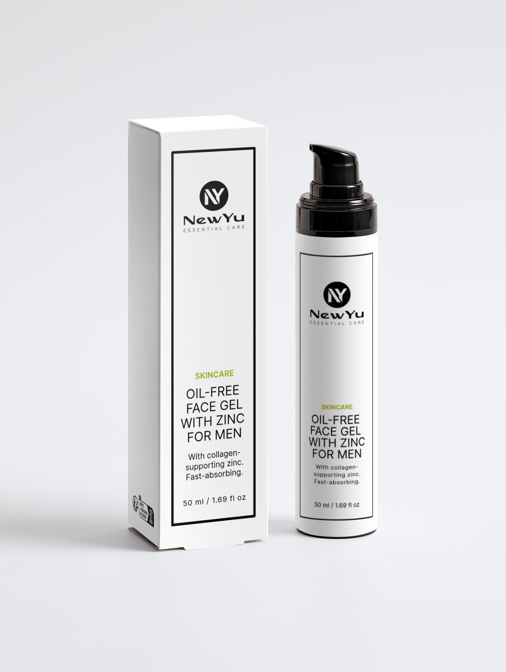 Oil-Free Zinc Face Gel for Men – Leichtes, ölfreies Feuchtigkeitsgel für Männer | NewYu