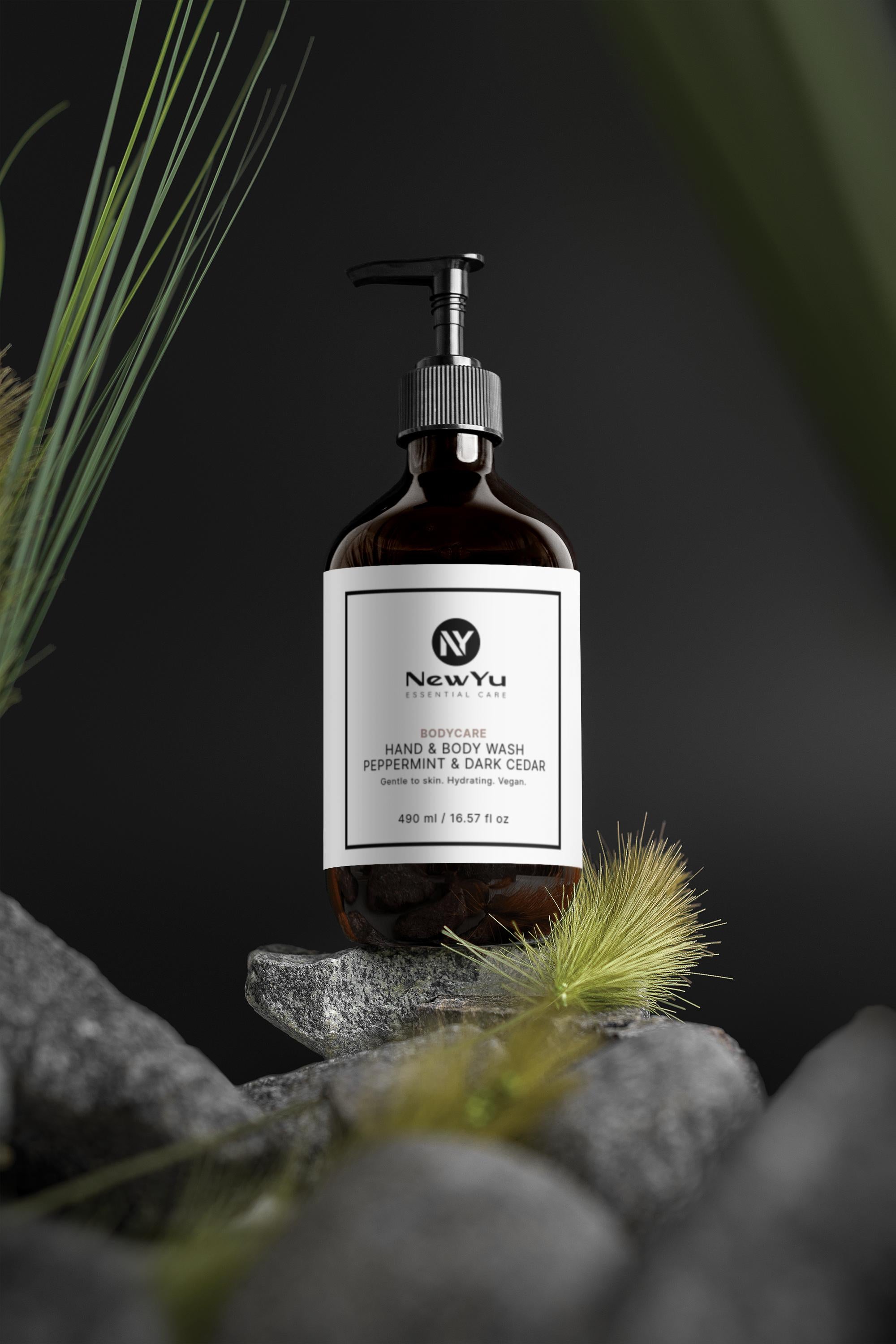 Hand & Body Wash – Peppermint & Dark Cedar | NewYu