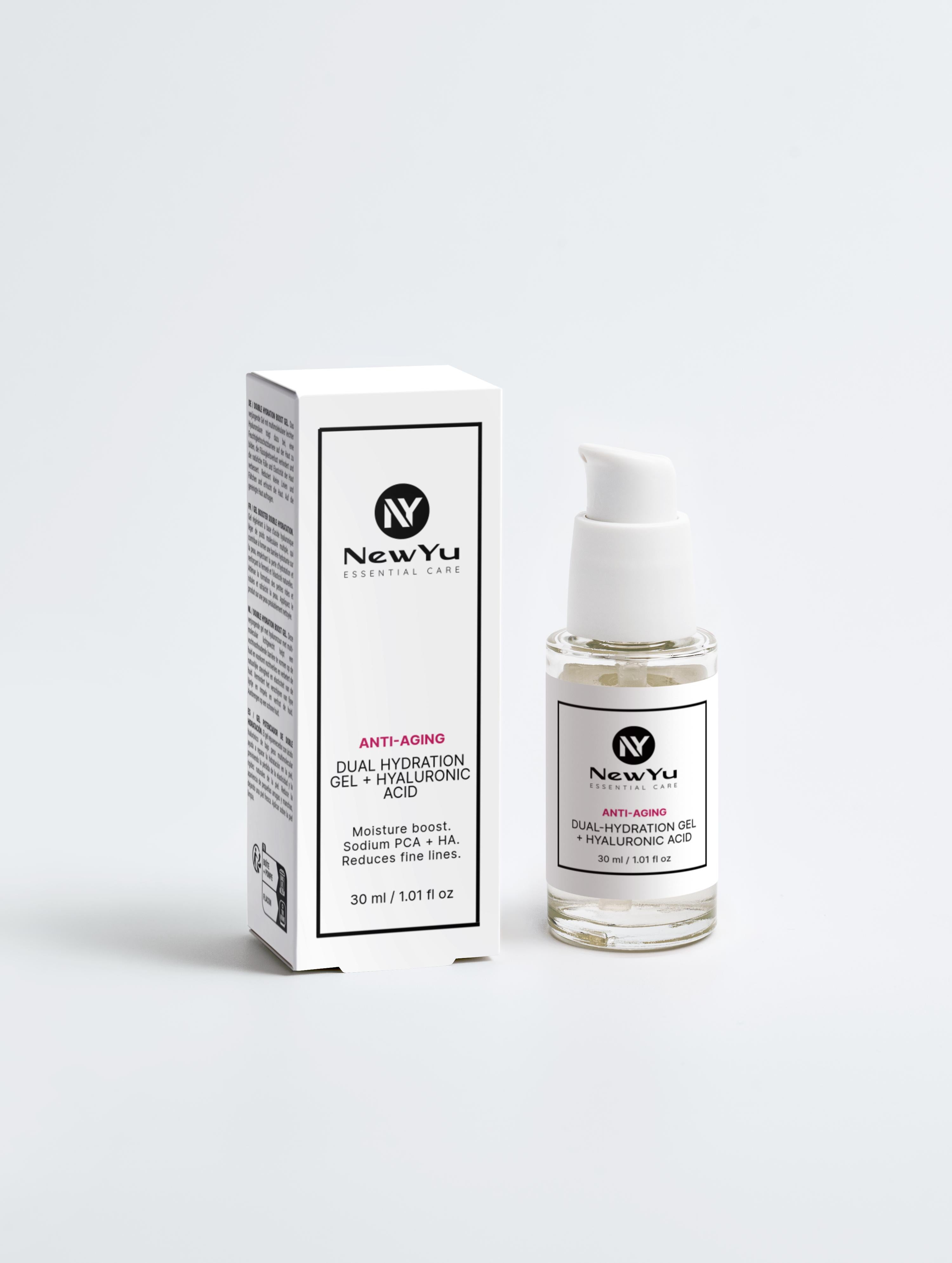 Double Hydration Boost Gel + HA – Leichtes Feuchtigkeitsgel für pralle, erfrischte Haut | NewYu