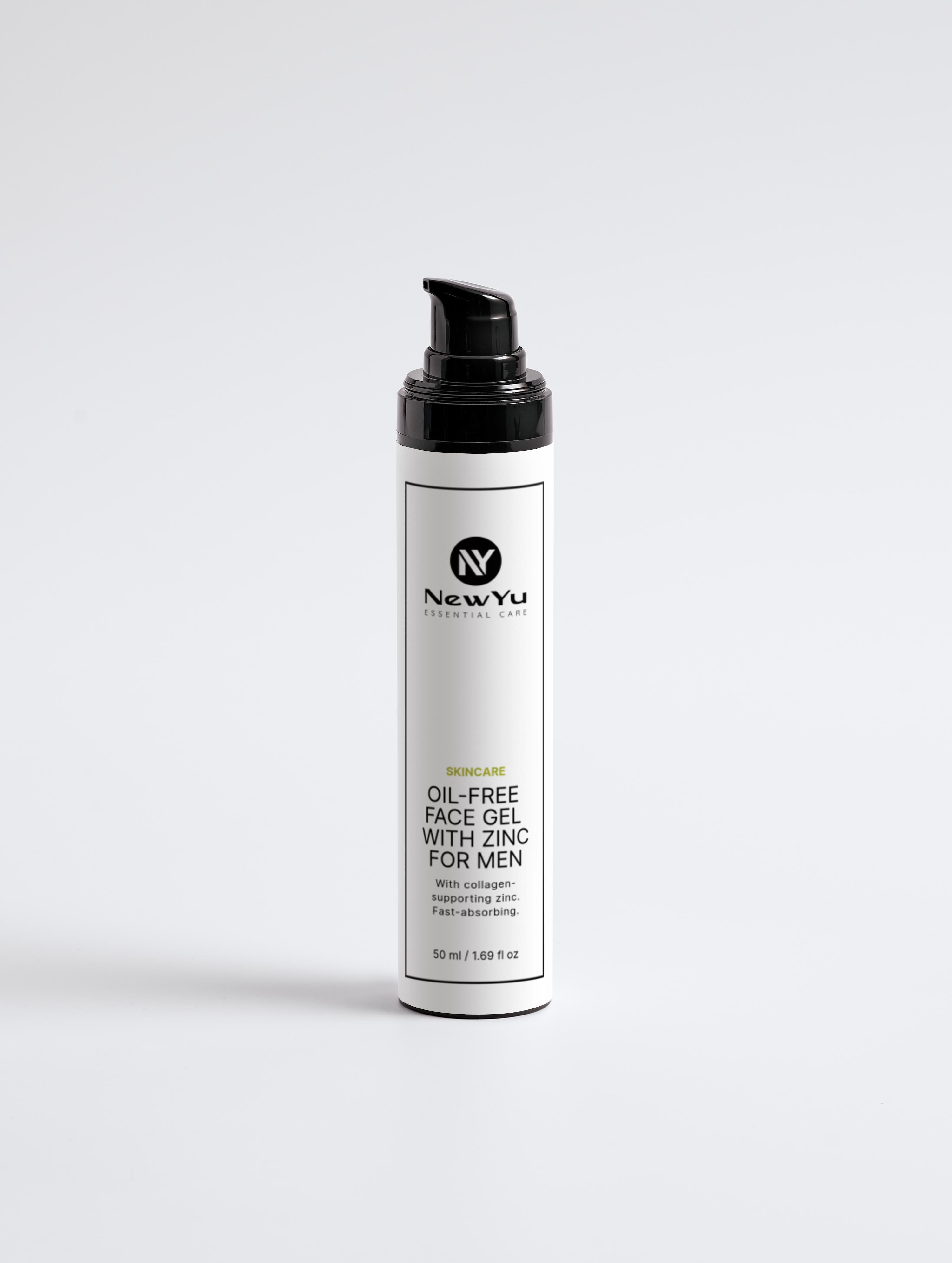 Oil-Free Zinc Face Gel for Men – Leichtes, ölfreies Feuchtigkeitsgel für Männer | NewYu