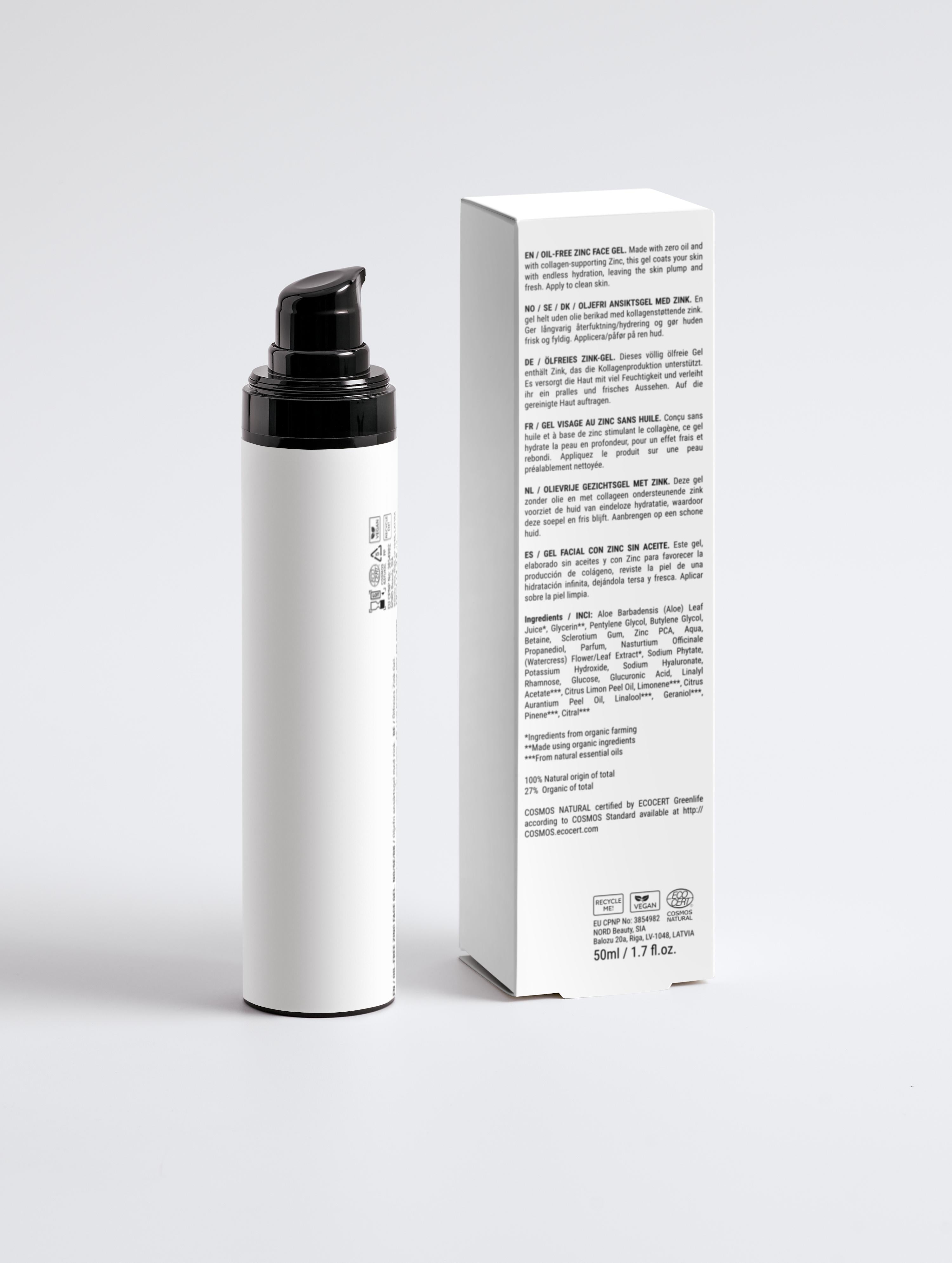 Oil-Free Zinc Face Gel for Men – Leichtes, ölfreies Feuchtigkeitsgel für Männer | NewYu