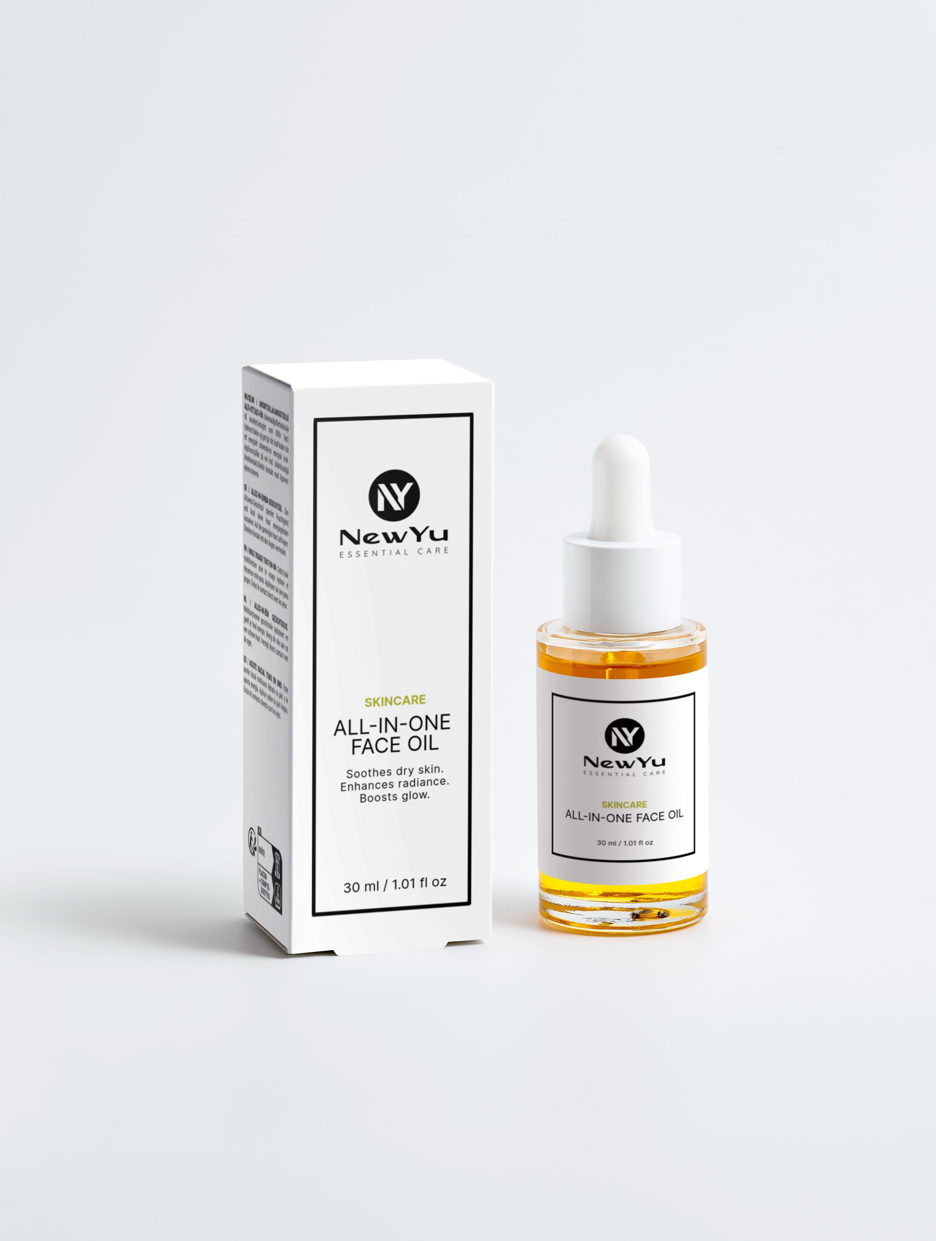 All-in-One Facial Oil – Nährendes Gesichtsöl für strahlende Haut | NewYu